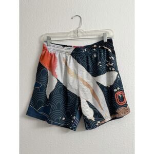 OVERTIME Basketball Mesh Shorts Multicolor Graphic Men’s S